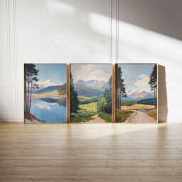 Set Of 3 Cairngorm National Park Posters, Scotland Prints, UK Scenic Wall Art, Cairngorms Decor, Nature Travel Gift, Mountain Landscape Art - thumbnail 4