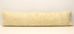 Handmade Wool Kilim Lumbar Pillow Cover, 12x48 Inch - thumbnail 1