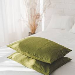 Natural Linen Pillowcase, Standard, Queen, King, Custom Size Pillowcases, 100% European Pillow Cover, Softened Pillowcase - thumbnail 3