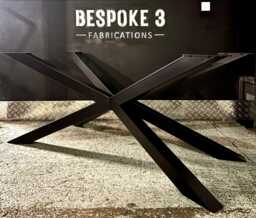 Prism Spider Table Legs Handmade Steel Dining Frame