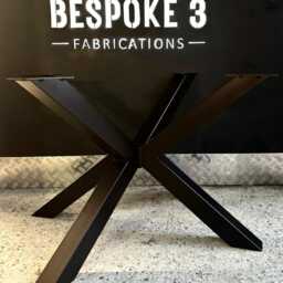 Prism Spider Table Legs Handmade Steel Dining Frame - thumbnail 2