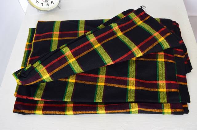 Maasai Shuka Blanket - Acrylic Plaid Throw, Sarong, Cape - image 1