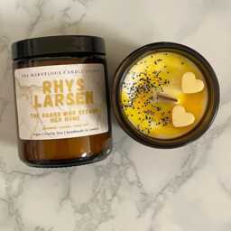 Rhys Larsen Candle - Twisted Games Fantasy Romance Bookish Gift - thumbnail 2