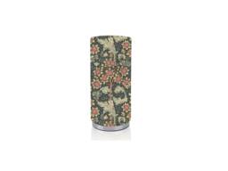 Handmade William Morris Floral Nightlight, Chrome Base Pad Lamp