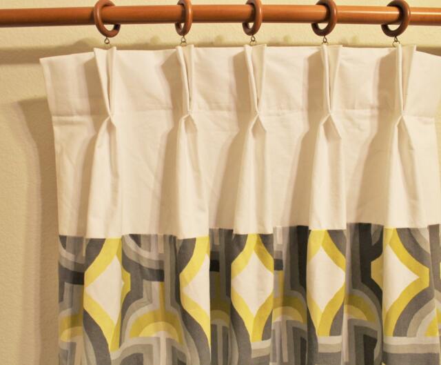 "Add Curtain Top Tabs, Hidden Tabs Or Pinch Pleats To A Pair Of 25"" 50" - image 1