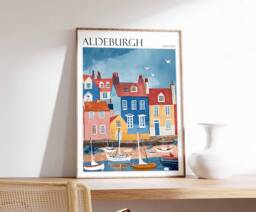 Aldeburgh Travel Poster Suffolk Coast Art Print - thumbnail 1