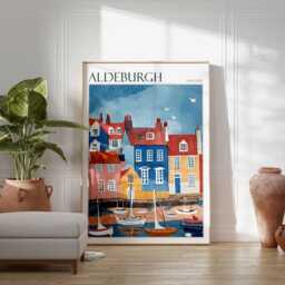Aldeburgh Travel Poster Suffolk Coast Art Print - thumbnail 2