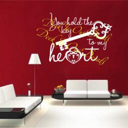 You Hold The Key To My Heart Vinyl Wall Decal.... E00215 - thumbnail 2