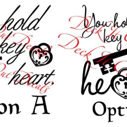 You Hold The Key To My Heart Vinyl Wall Decal.... E00215 - thumbnail 3