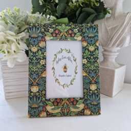 Rustic Beautiful Decoupaged William Morris Inspired Wooden Picture/Photo Frame. Matching Items. Other Designs Available.hand Decorated