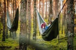 Best Hammock With Straps, Ultra-Light, Premuim Quality, For Camping, Backpacking, Hiking, Ultralite, Outdoors