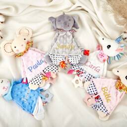 Baby Comforter, Personalised Blanket Gift, Baby Shower Towel, Baby Decorations, Name Embroidery Gift For Newborn Keepsake - thumbnail 3