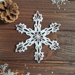 Large Crochet Snowflake Decor - Made To Order, Cotton Lacy Xmas Tree Ornaments
