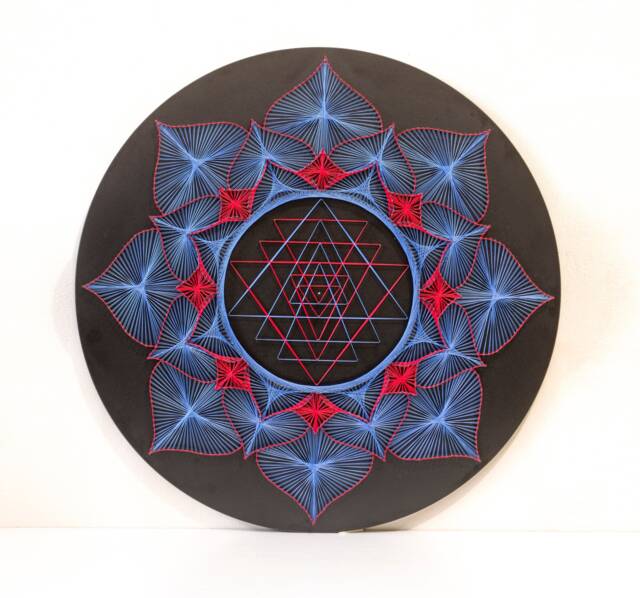 string Art Sri Yantra Sacred Geometry Meditation Wall Art Home Decor D??cor Mandala Zen 3D New Age Spiritual Gift, Yoga - image 1