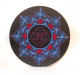 string Art Sri Yantra Sacred Geometry Meditation Wall Art Home Decor D??cor Mandala Zen 3D New Age Spiritual Gift, Yoga