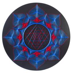 string Art Sri Yantra Sacred Geometry Meditation Wall Art Home Decor D??cor Mandala Zen 3D New Age Spiritual Gift, Yoga - thumbnail 2
