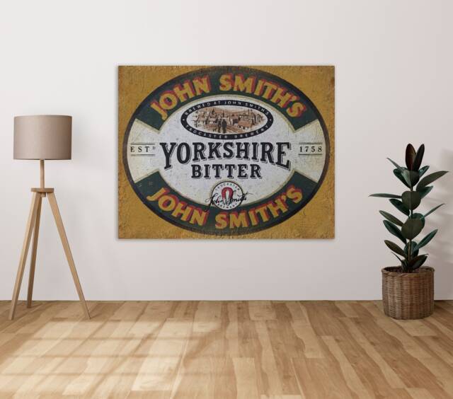 John Smith's Yorkshire Bitter - Metal Sign Plaque Wall Art Decor Signage