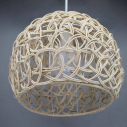 Hand Woven Rattan Pendant Light - Natural Lampholder - thumbnail 2