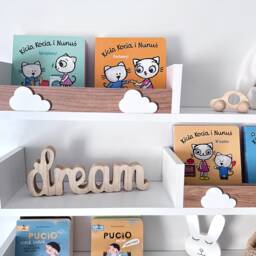 White Floating Shelves Nursery, Scandinavian Kids Bookshelf, Set Of 3 - thumbnail 3