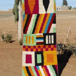 Colorful Berber Wool Runner Rug Authentic Moroccan Hallway Rug - thumbnail 2