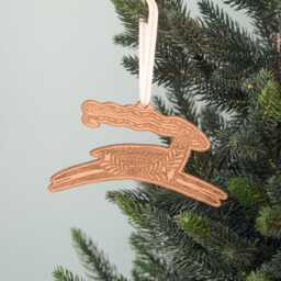 Gazelle Wood Ornament [Mama Nature, Christmas, Personalized Gifts, Holiday Decor, Stocking Stuffers, Mountain Wooden Ornament]