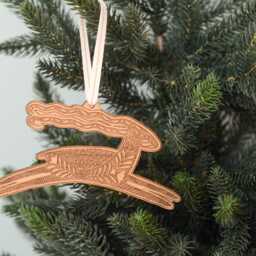Gazelle Wood Ornament [Mama Nature, Christmas, Personalized Gifts, Holiday Decor, Stocking Stuffers, Mountain Wooden Ornament] - thumbnail 2