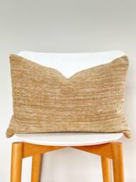 Brown Tribal Hemp Hand Woven Natural Dye Color Pillow Cover - thumbnail 1