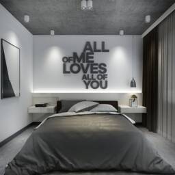All Of Me Loves All You , 3D Wall Letters Song Lyrics, Wall Art - Skualme - thumbnail 3