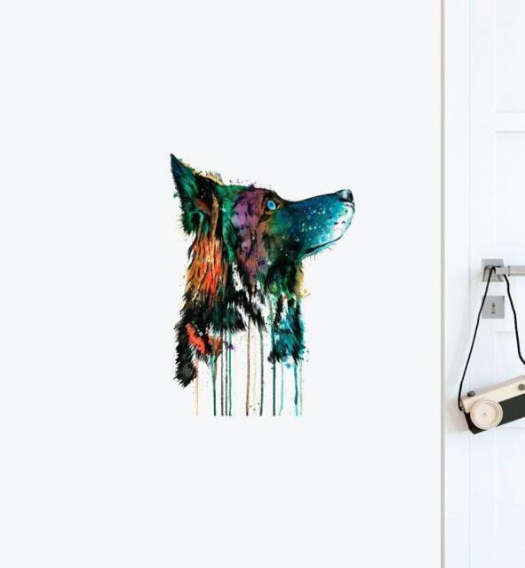 Anticipation Dog Wall Sticker Decal - Illustration Stickers, Animals Decals, Home Decor, Art, Illustrations