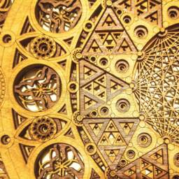 Square Mandala Laser Cut Wood Art Meditation Buddhas Seed Of Life Eyes Yoga Sacred Geometry Visionary Geometric Abstract Wall - thumbnail 2
