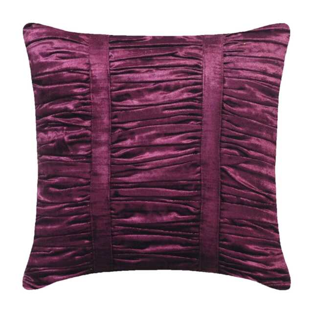 "Velvet Plum Purple Throw Cushion 16""x16" - image 1