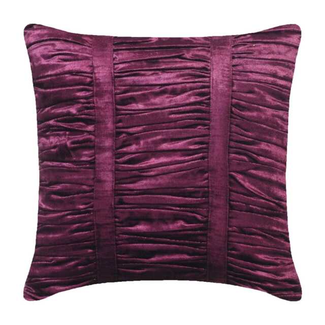 "Velvet Plum Purple Throw Cushion 16""x16" - image 1