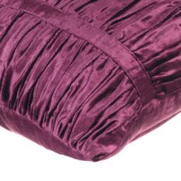 "Velvet Plum Purple Throw Cushion 16""x16" - thumbnail 2