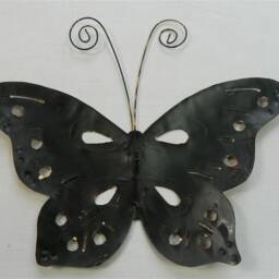 Set Of 3 Metal Butterfly Wall Hanging - Bronze - thumbnail 4