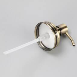 100 Packs Copper 304 Stainless Steel Diy Mason Jar Lid Liquid Soap Dispenser Pump Kit With Tube & Collar No Jars - thumbnail 2