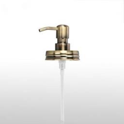 100 Packs Copper 304 Stainless Steel Diy Mason Jar Lid Liquid Soap Dispenser Pump Kit With Tube & Collar No Jars