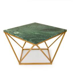 Custom Coffee Table - Diamond Green Marble, Verde Guatemala, Marble Top, - Fashion-Home - thumbnail 3