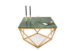 Custom Coffee Table - Diamond Green Marble, Verde Guatemala, Marble Top, - Fashion-Home