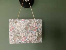 William Morris Golden Lily Design Welsh Slate Wall Hanging. Slate Gifts. Wall Decoration. Gift For Her - thumbnail 1