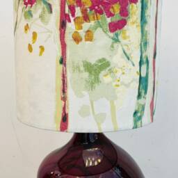 Recycled Glass Mulberry Table Lamp With Multicoloured Flex - thumbnail 4