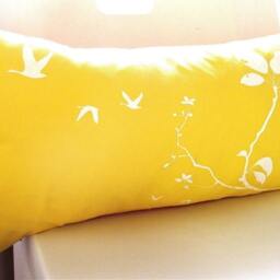 Yellow Flying By Rectangle Pillow - thumbnail 3