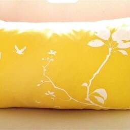 Yellow Flying By Rectangle Pillow - thumbnail 2