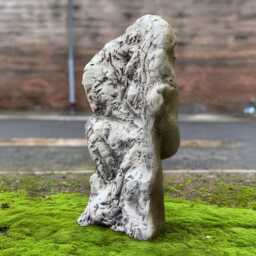 Modern Face Figurine Concrete Head Sculpture Stone Large Statue Outdoor Abstract Decoration Front Door Ornament Lover Gift Yard Art - thumbnail 3
