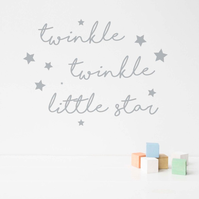 Twinkle Little Star - Wall Sticker Wall Quotes Home Decor Decals Quote Nutmeg Stickers - image 1