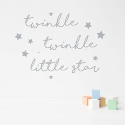 Twinkle Little Star - Wall Sticker Wall Quotes Home Decor Decals Quote Nutmeg Stickers - thumbnail 1