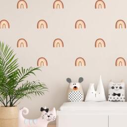 Rustic Rainbow Wall Decals Boho Nursery Decor - thumbnail 2