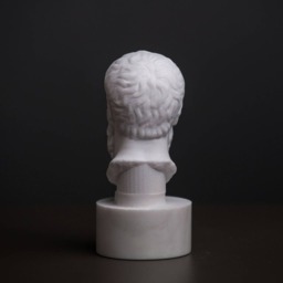 Bust Of Philosopher Socrates Carved Greek Marble Statue Sculpture Figurine - thumbnail 3