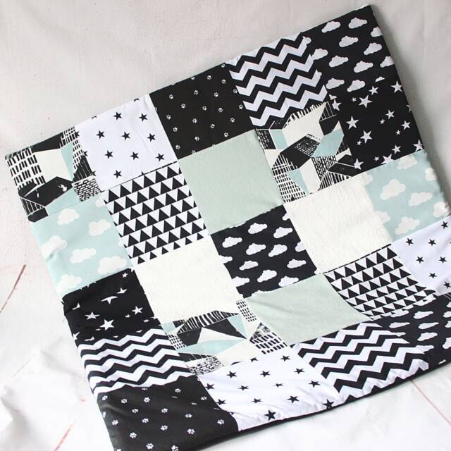 Play Mat Baby, Teal, Black & White, Sensory Blanket, Montessori Child, Baby Gym, Playmat, Scandinavian, Play Mat Pad, Nursery Rug - image 1