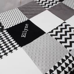 Play Mat Baby, Teal, Black & White, Sensory Blanket, Montessori Child, Baby Gym, Playmat, Scandinavian, Play Mat Pad, Nursery Rug - thumbnail 4