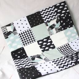 Play Mat Baby, Teal, Black & White, Sensory Blanket, Montessori Child, Baby Gym, Playmat, Scandinavian, Play Mat Pad, Nursery Rug